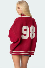 98 Varsity Zip Up Sweater